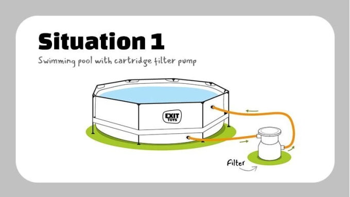 How do I connect my filter pump and heat pump to my swimming pool?