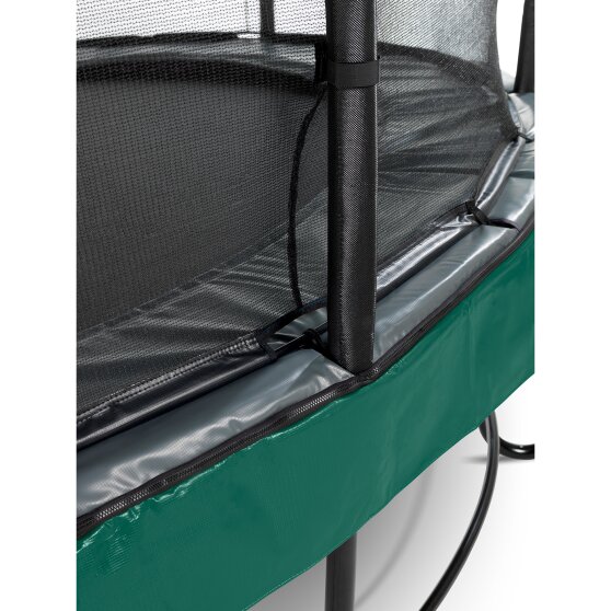 EXIT Elegant Premium trampoline ø366cm with Deluxe safetynet - green