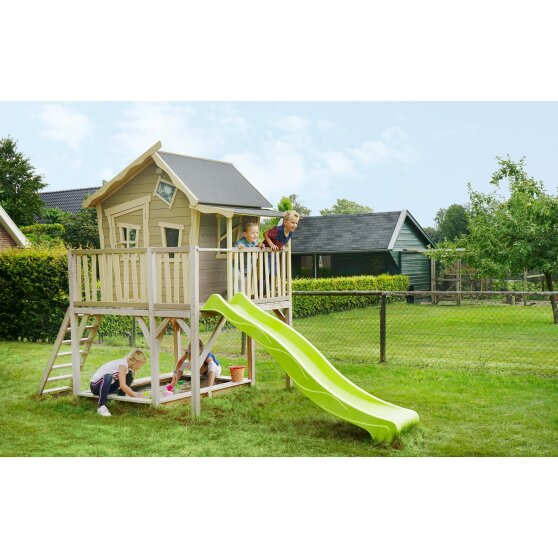 EXIT Crooky 750 wooden playhouse - grey-beige