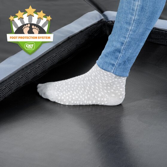 EXIT Dynamic ground level sports trampoline 305x519cm - black