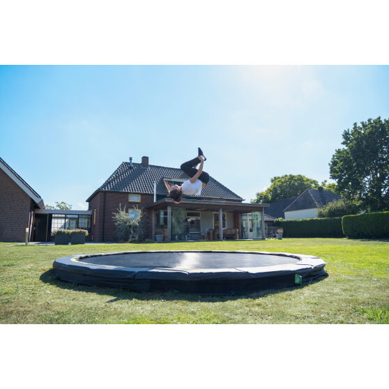 Trampolino elastico interrato sportivo EXIT Silhouette ø305cm - nero