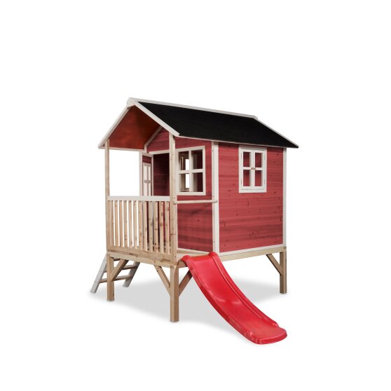EXIT Loft 300 wooden playhouse - red