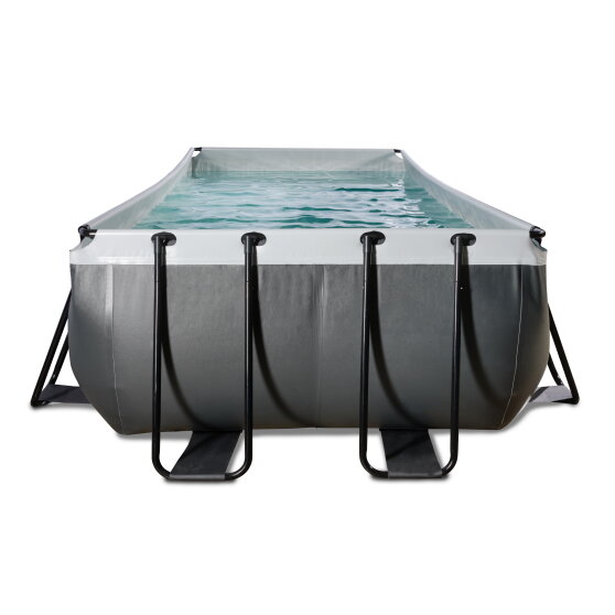 EXIT Black Leather pool 540x250x122cm with filter pump - black
