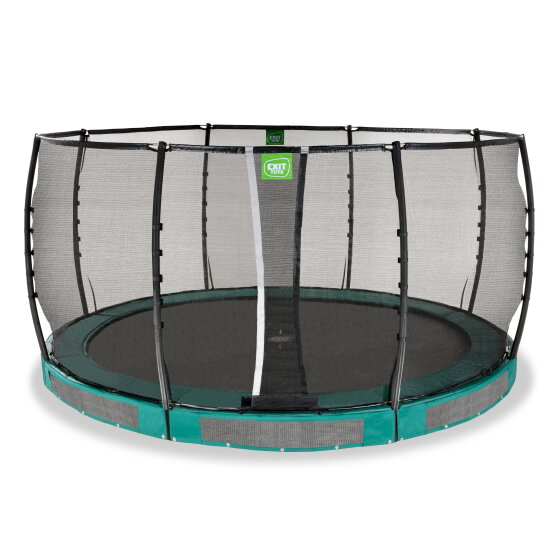 EXIT Allure Premium ground trampoline ø427cm - green