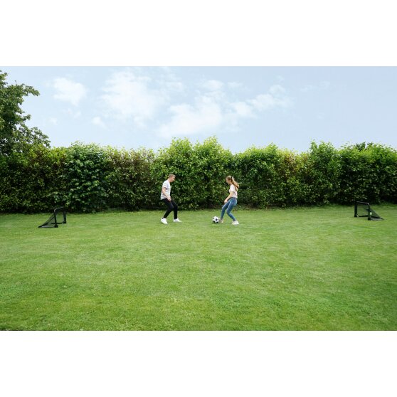 EXIT Pico steel football goal 90x60cm (set of 2) - black