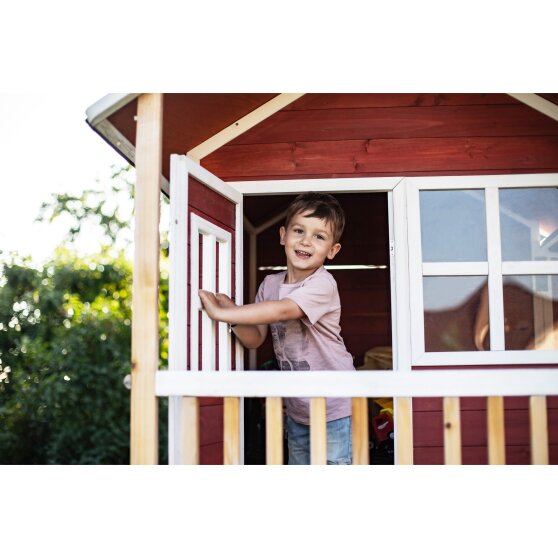 EXIT Loft 300 wooden playhouse - red