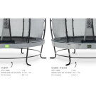 EXIT Elegant Premium trampoline ø305cm with Deluxe safetynet - grey