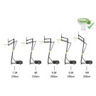 EXIT Galaxy portable basketball backboard on wheels with dunk hoop - green/black