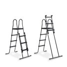 EXIT Wood pool ø488x122cm with sand filter pump and dome - brown