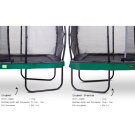EXIT Elegant Premium trampoline 214x366cm with Deluxe safetynet - green