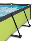 EXIT Lime pool 220x150x65cm with filter pump and dome - green