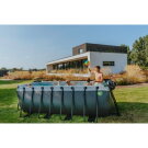 EXIT Stone pool 400x200x122cm with filter pump - grey