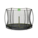 Trampolino elastico interrato EXIT Silhouette ø244cm con rete di sicurezza - nero