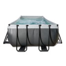 EXIT Black Leather pool 540x250x122cm with filter pump - black