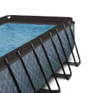 EXIT Stone pool 400x200x122cm with filter pump - grey
