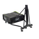 EXIT Galaxy portable basketball backboard on wheels with dunk hoop - green/black