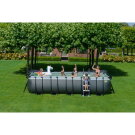 EXIT Black Leather pool 540x250x122cm with filter pump - black