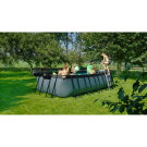 EXIT Wood pool 540x250x122cm with filter pump - brown
