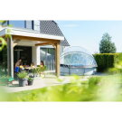 EXIT Soft Grey pool ø360x76cm with filter pump and dome - grey