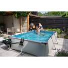 EXIT Soft Grey pool 300x200x65cm with filter pump and canopy - grey