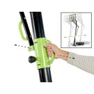 EXIT Galaxy portable basketball backboard on wheels with dunk hoop - green/black