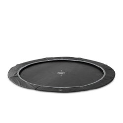 Trampolino elastico sportivo a livello del suolo EXIT InTerra ø427cm - nero