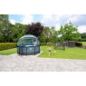 EXIT Black Leather pool ø360x122cm with sand filter pump and dome - black