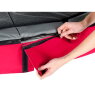 EXIT Elegant Premium trampoline 244x427cm with Deluxe safetynet - red