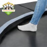 EXIT Dynamic ground level trampoline ø427cm with safety net - black